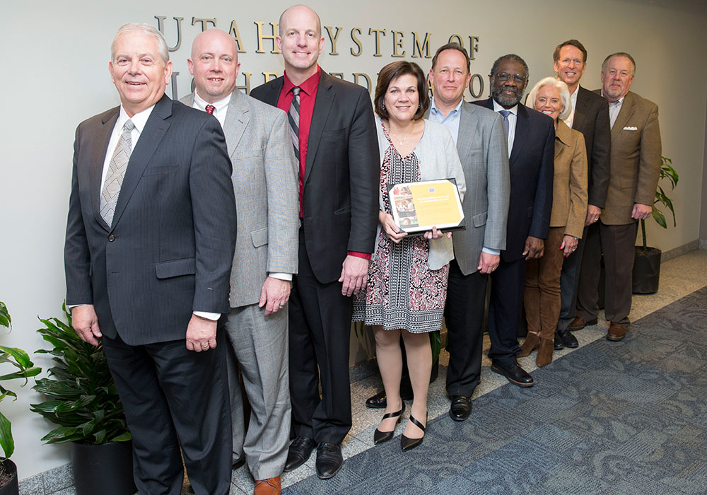 Promise Partnership team receiving StriveTogether award