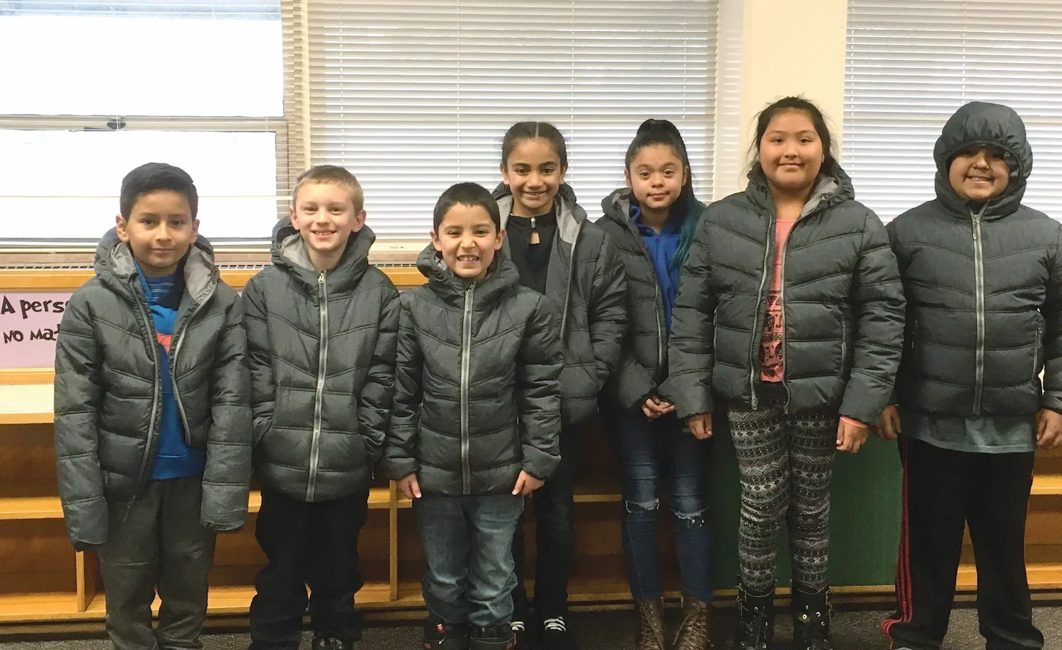 Donations west kearns kids with miller coats 2018 (1)