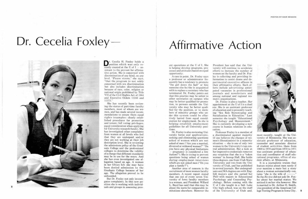 Article About CeCe's role in Affirmative Action at U of I