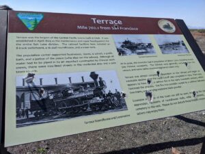 The BLM sign describing Terrace