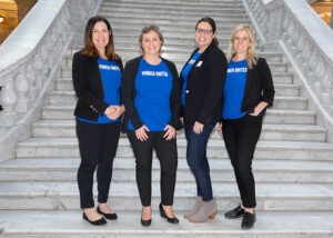 Michelle Azzaro with Women United members at capitol